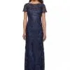 La Femme MOB La Femme 26405 Short Sleeve Lace MOB Dress -Outlet Prom Dresses Store 26405 La Femme Evening Dress S20 470x705