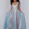 Johnathan Kayne 2651 Dazzling Metallic Pleated Gown -Outlet Prom Dresses Store 2651 Johnathan Kayne Gown S23 503x705