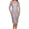 La Femme MOB La Femme 27895 Elbow Sleeve Embroidered Cocktail Dress -Outlet Prom Dresses Store 27895 La Femme Evening Dress S20 470x705