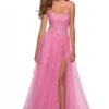 La Femme 28470 Floral Embroidered Prom Dress