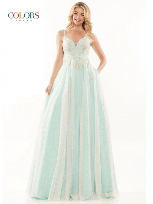Colors Dress 2913 Glitter A-Line Prom Gown 3 Colors Dress 2913 Glitter A-Line Prom Gown