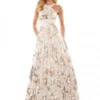 Colors Dress 2918 Floral Sequin Keyhole Prom Gown -Outlet Prom Dresses Store 2918 Colors Dress Prom Gown S23 529x705
