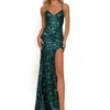 Colors Dress 2975 Sequin High Slit Prom Gown -Outlet Prom Dresses Store 2975 Colors Dress Prom Gown S23 529x705