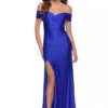 La Femme 29781 Off Shoulder High Slit Prom Dress