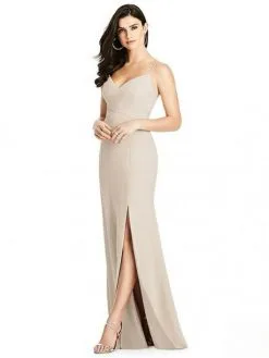 Dessy Collection 3013 Flattering Crepe Bridesmaid Dress