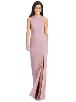 Dessy 3029 Diamond Back Crepe Bridesmaid Dress