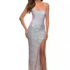 La Femme 30371 Sequin Tie Back Prom Dress