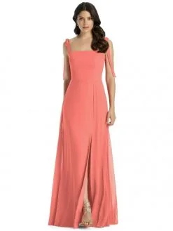Dessy Collection 3042 Tie Strap Bridesmaid Dress