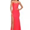 La Femme 30665 Jeweled Strap Scoop Back Gown -Outlet Prom Dresses Store 30665 La Femme Prom Dress S22 470x705