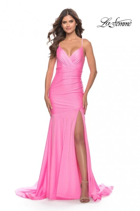 La Femme 30768 Beaded Drop Waist Prom Dress 3 La Femme 30768 Beaded Drop Waist Prom Dress