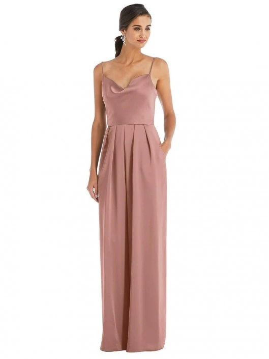 Dessy Collection 3080 Cowl Neck Bridesmaid Jumpsuit 3 Dessy Collection 3080 Cowl Neck Bridesmaid Jumpsuit