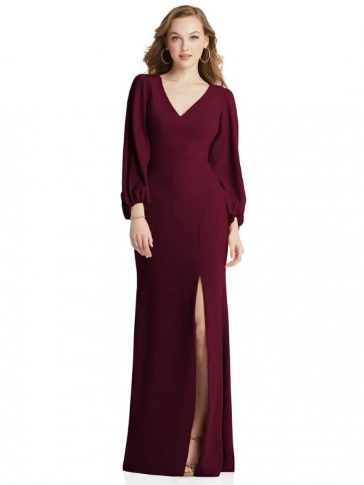 Dessy Collection 3083 Long Sleeve Modest Bridesmaid Gown 3 Dessy Collection 3083 Long Sleeve Modest Bridesmaid Gown