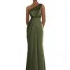 Dessy Collection 3111 One Shoulder Draped Bridesmaid Dress