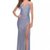 La Femme 31349 Sequin High Slit Prom Dress -Outlet Prom Dresses Store 31349 La Femme Prom Dress S23 470x705
