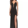La Femme 31370 Plunging V Neck Prom Dress -Outlet Prom Dresses Store 31370 La Femme Prom Dress S23 470x705