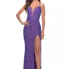 La Femme 31430 Sequin Plunging Neck Prom Dress -Outlet Prom Dresses Store 31430 La Femme Prom Dress S23 470x705