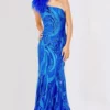 Jovani 32596 Shimmering Swirl Feather Prom Dress 2 Jovani 32596 Shimmering Swirl Feather Prom Dress -Outlet Prom Dresses Store 32596 Jovani Prom Dress S23 470x705