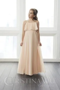 Christina Wu Celebration FG Christina Wu 32753 Mini Maids Dress With Flounce