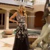 Primavera 3929 Colorful Floral Beaded Prom Dress -Outlet Prom Dresses Store 3929 Primavera Prom Dress S23 529x705