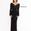 Primavera 3954 Fringe Beaded Long Sleeve Gown 2 Primavera 3954 Fringe Beaded Long Sleeve Gown -Outlet Prom Dresses Store 3954 Primavera Prom Dress S23 529x705