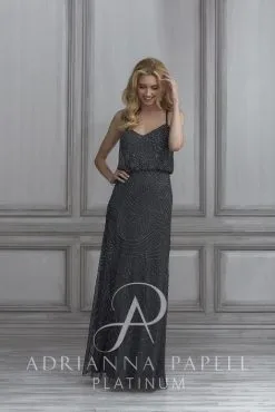 Adrianna Papell Platinum 40105 Blouson Bridesmaid Dress