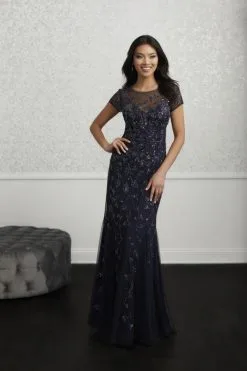 Adrianna Papell Platinum 40215 Beaded Gown