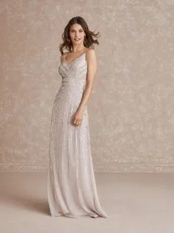 Adrianna Papell Platinum 40277 Modern Beaded Gown