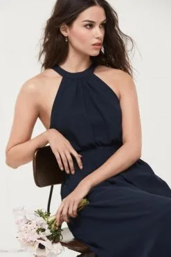 Wtoo By Watters Wtoo 403 High Neck Chiffon Bridesmaid Gown