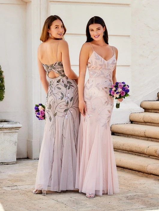 Adrianna Papell Platinum 40330 Leafy Beaded Gown 3 Adrianna Papell Platinum 40330 Leafy Beaded Gown