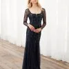 Adrianna Papell Platinum 40396 Sheer Long Sleeve Gown 2 Adrianna Papell Platinum 40396 Sheer Long Sleeve Gown -Outlet Prom Dresses Store 40396 Adrianna Papell Platinum Gown S23 529x705