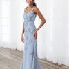 Adrianna Papell Platinum 40397 Floral Beaded Gown -Outlet Prom Dresses Store 40397 Adrianna Papell Platinum Gown S23 529x705
