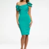 Ashley Lauren 4494 One Shoulder Bow Cocktail Dress
