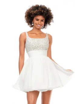 Ashley Lauren 4570 Beaded Short Party Dress