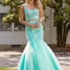 Morilee 47043 Embroidered 2 Piece Mermaid Dress -Outlet Prom Dresses Store 47043 Morilee Prom Dress S22 492x705