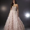 Morilee 48001 Over The Top Feather Prom Ballgown