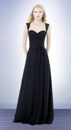 Bill Levkoff 485 Open Back Bridesmaid Dress