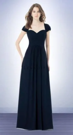 Bill Levkoff 496 Cap Sleeve Bridesmaid Dress