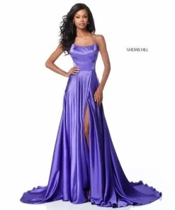 Sherri Hill 51631 Open Lace Up Back Prom Dress