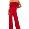 Sherri Hill 55382 Sassy Feather Neck Jumpsuit 2 Sherri Hill 55382 Sassy Feather Neck Jumpsuit -Outlet Prom Dresses Store 55382 Sherri Hill Prom Dress S23 470x705
