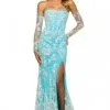 Sherri Hill 55425 Sparkling Gown With Removable Sleeves