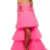 Sherri Hill 55453 Tiered Ruffle High Low Gown