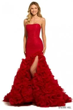 Sherri Hill 55492 Timeless Ruffle Mermaid Dress