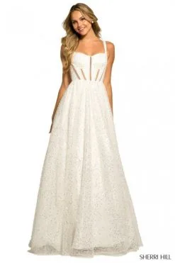Sherri Hill 55530 Sparkling Cutout A-Line Gown