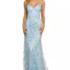 Sherri Hill 55531 Shimmering Floral Prom Gown -Outlet Prom Dresses Store 55531 Sherri Hill Prom Dress S23 470x705