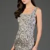 Scala Short Scala 60046 Perfect Sequin Short Tank Dress -Outlet Prom Dresses Store 60046 Scala Prom Dress S22 470x705