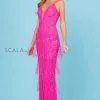 Scala 60252 Beaded Fringe Prom Gown