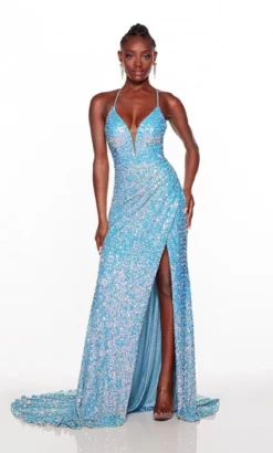 Alyce Paris 61387 Draped Sequin Prom Dress