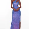 Alyce Paris 61393 One Shoulder Cutout Sequin Gown 1 Alyce Paris 61393 One Shoulder Cutout Sequin Gown -Outlet Prom Dresses Store 61393 Alyce Paris Prom Dress S23 425x705