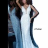 Jovani 67668 Sheer Cut Out Fitted Gown