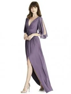 After Six 6777 Split Sleeve Chiffon Bridesmaid Dress